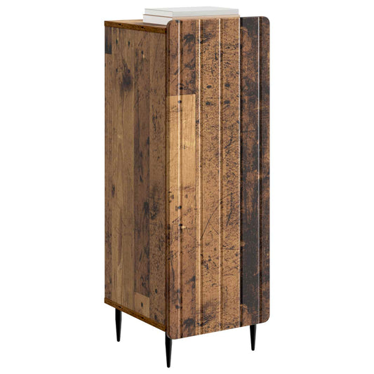 vidaXL Πλαϊνό γραφείο Παλαιωμένο ξύλο 34,5 x 33 x 92 εκ.