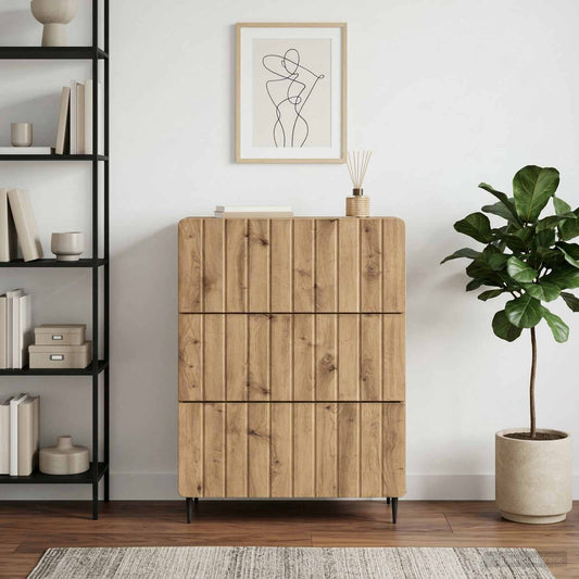 vidaXL Ντουλάπι με Συρτάρια 66 x 34,5 x 92 εκ. Επεξεργασμένο Ξύλο