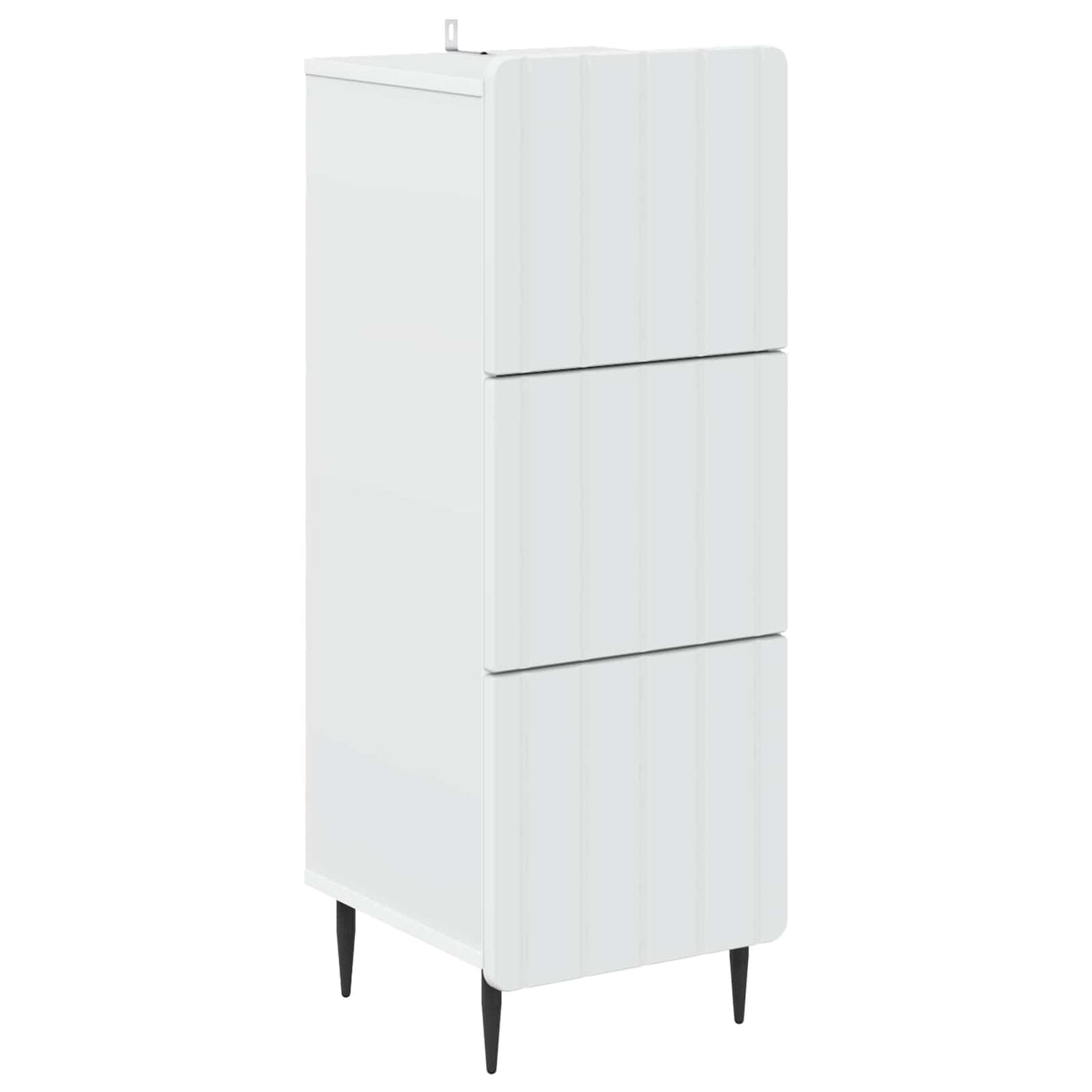 vidaXL Ντουλάπι με Συρτάρια Λευκό 33 x 34,5 x 92 εκ.