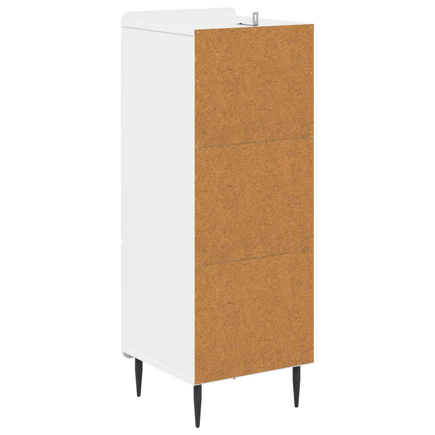 vidaXL Ντουλάπι με Συρτάρια Λευκό 33 x 34,5 x 92 εκ.