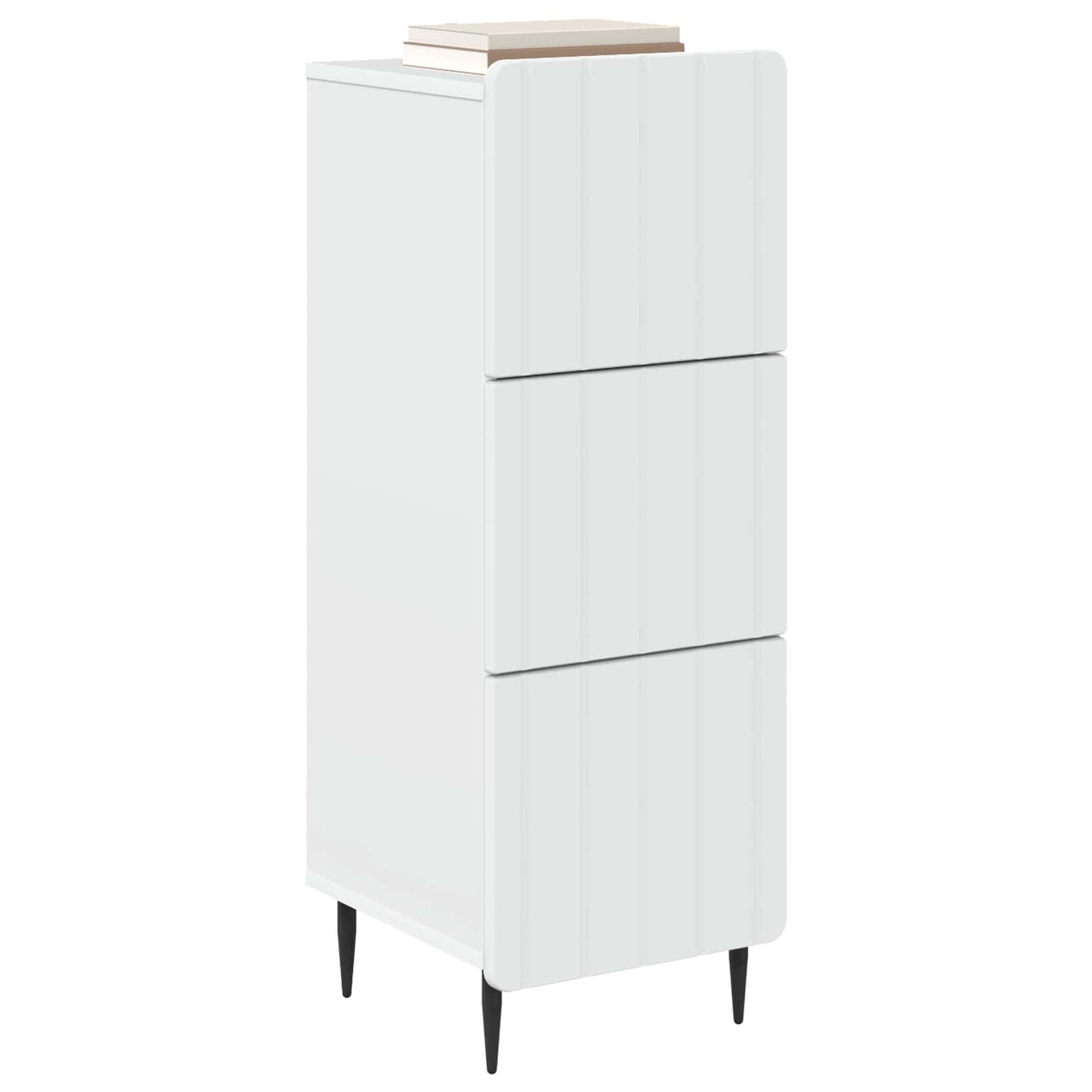vidaXL Ντουλάπι με Συρτάρια Λευκό 33 x 34,5 x 92 εκ.