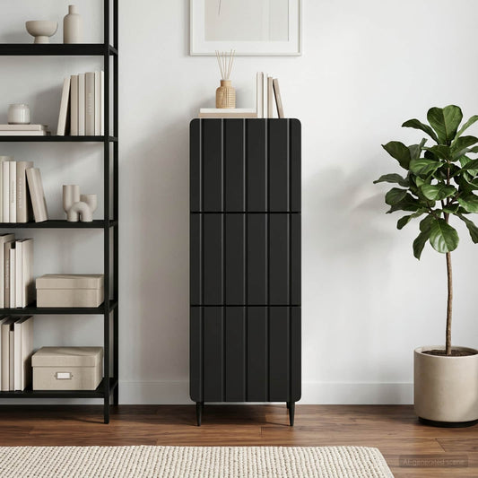 vidaXL Ντουλάπι με Συρτάρια 33 x 34,5 x 92 εκ. Επεξεργασμένο Ξύλο