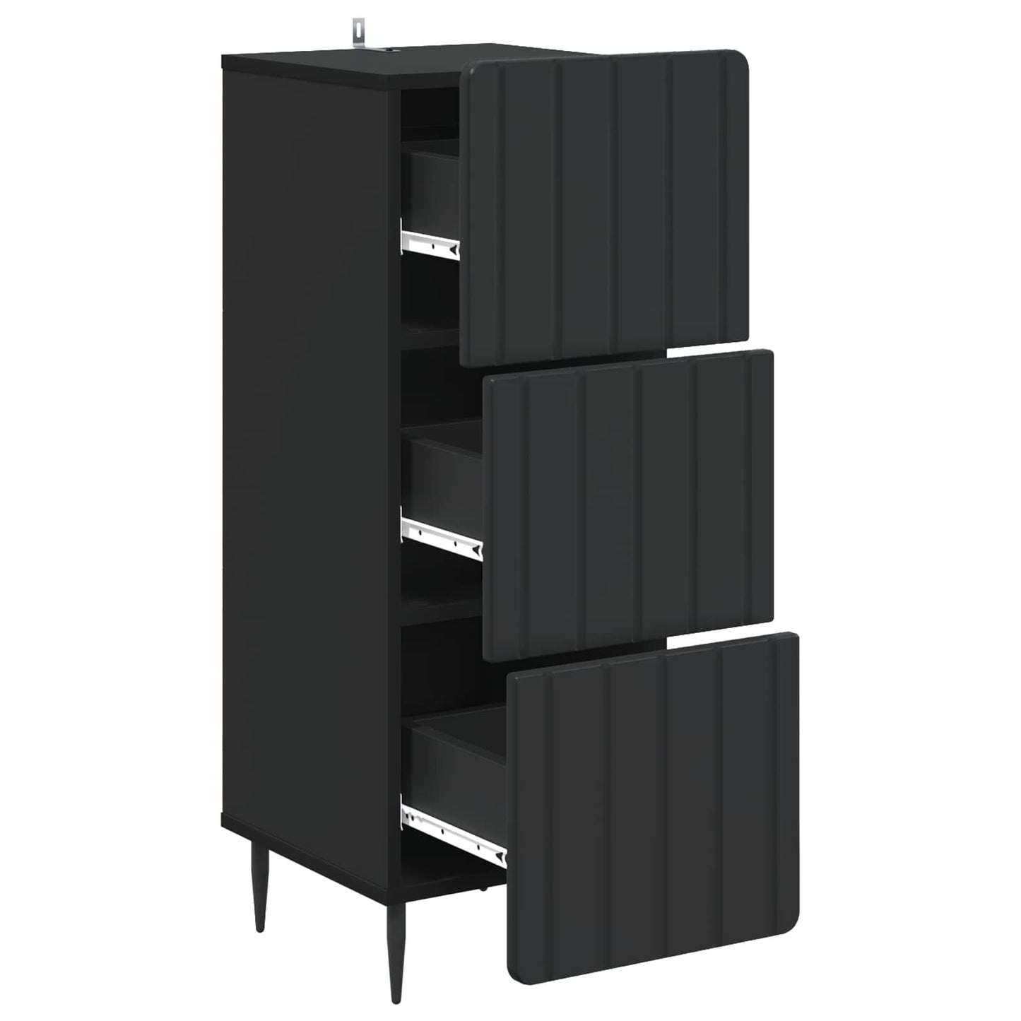 vidaXL Ντουλάπι με Συρτάρια 33 x 34,5 x 92 εκ. Επεξεργασμένο Ξύλο