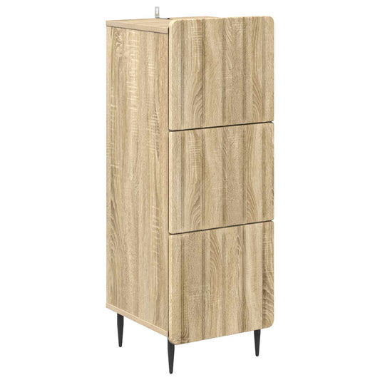 vidaXL Ντουλάπι με Συρτάρια 33 x 34,5 x 92 εκ. Επεξεργασμένο Ξύλο
