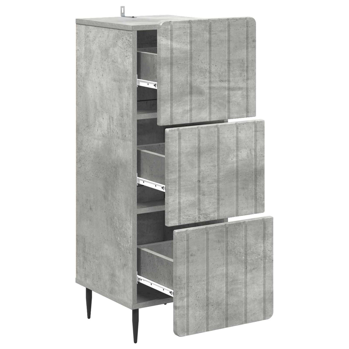 vidaXL Ντουλάπι με Συρτάρια 33 x 34,5 x 92 εκ. Επεξεργασμένο Ξύλο