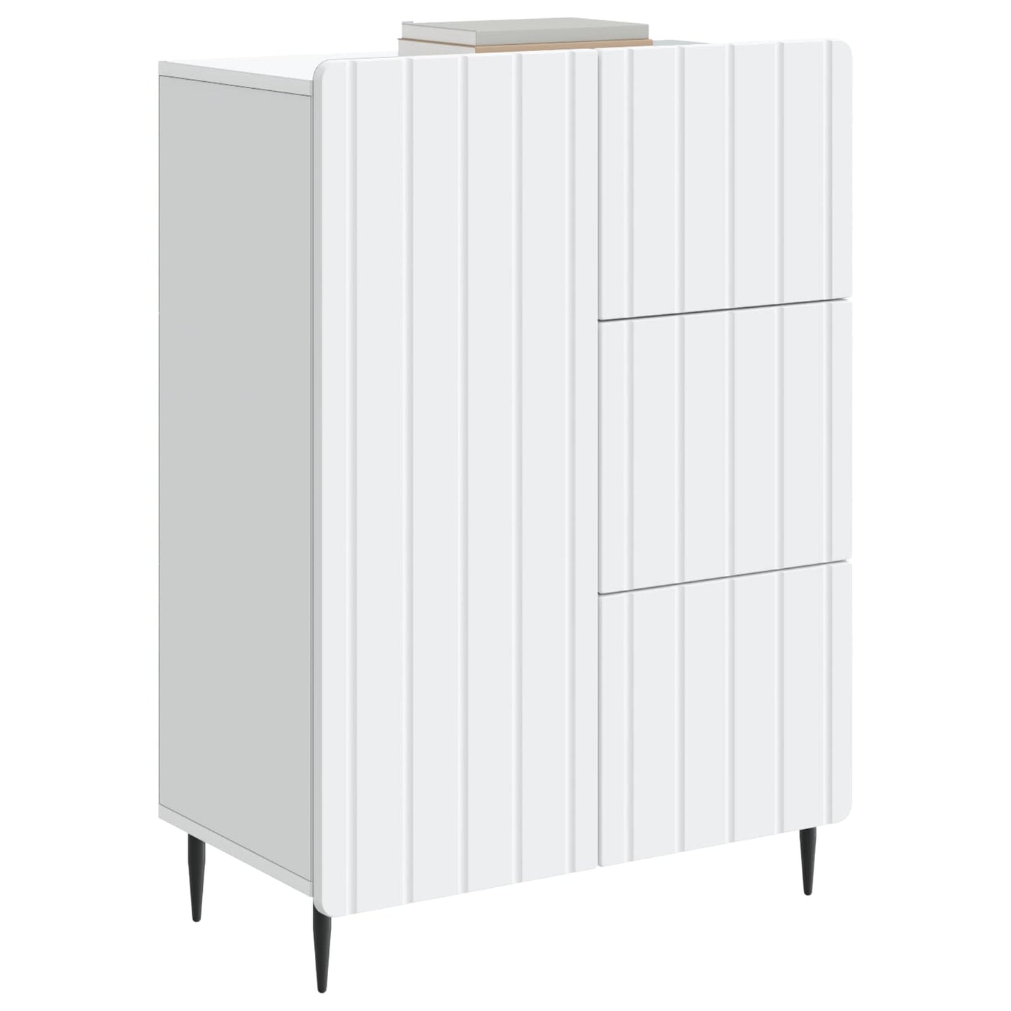 vidaXL Πλαϊνό γραφείο Λευκό 66 x 34,5 x 91,5 εκ Επεξεργασμένο Ξύλο