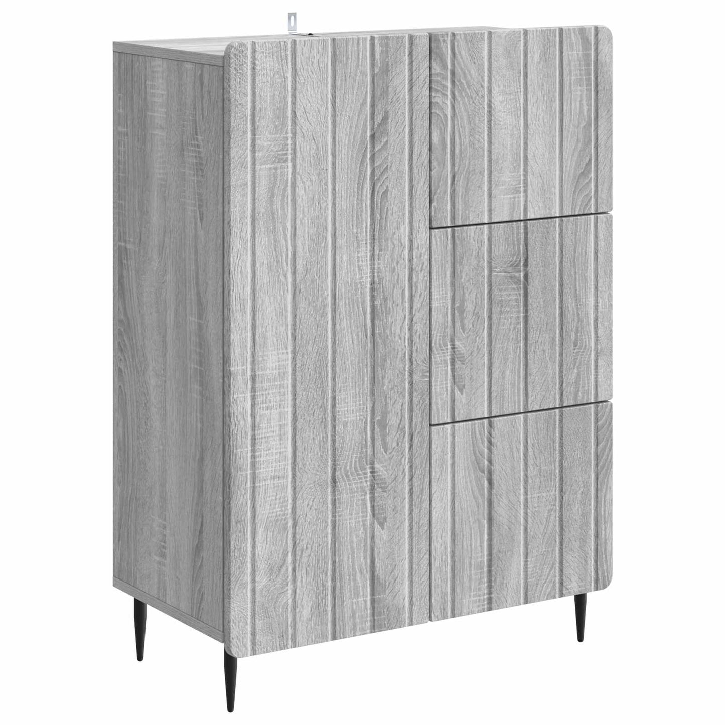 vidaXL Πλαϊνό γραφείο με συρτάρι Γκρι Sonoma 66 x 34,5 x 91,5 εκ