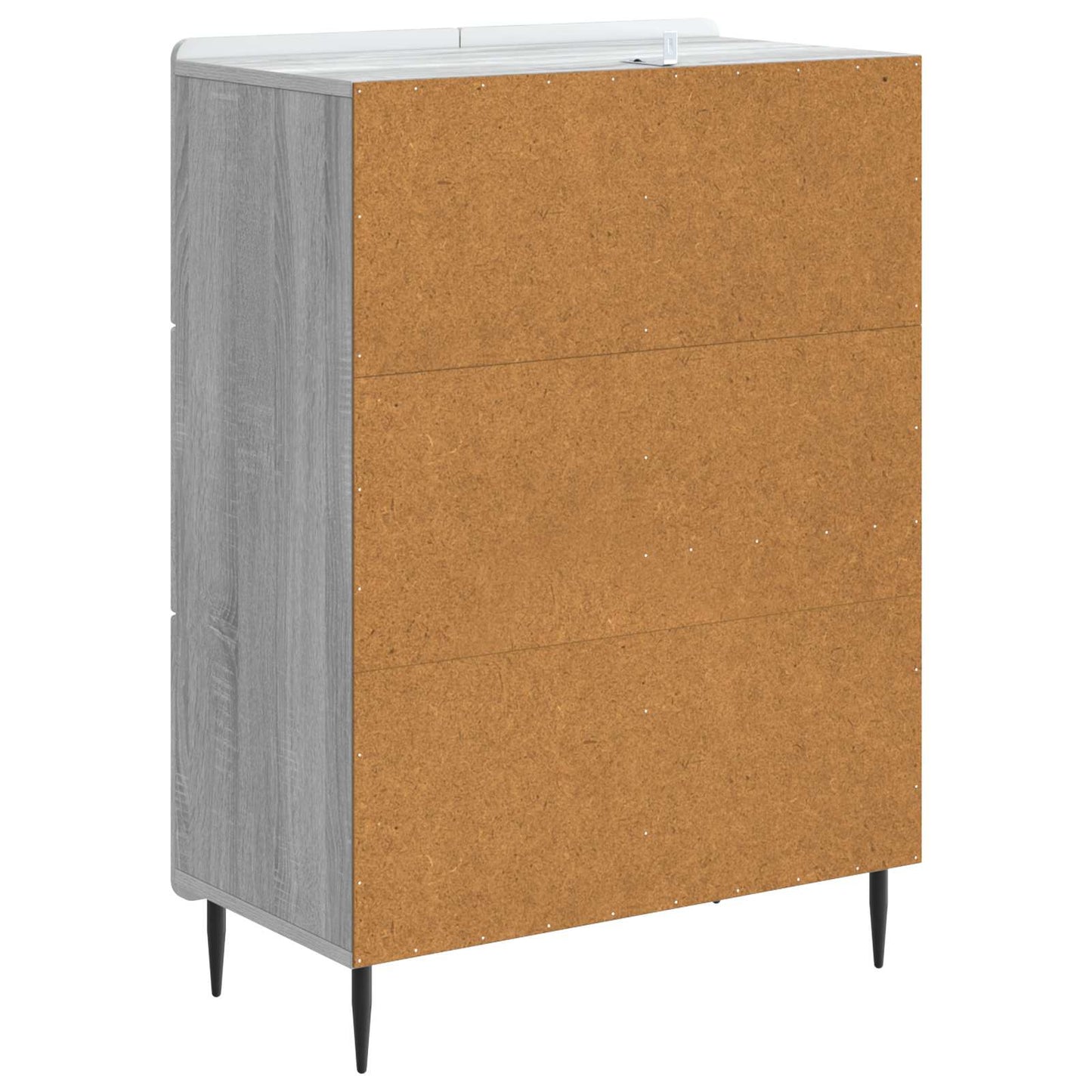 vidaXL Πλαϊνό γραφείο με συρτάρι Γκρι Sonoma 66 x 34,5 x 91,5 εκ
