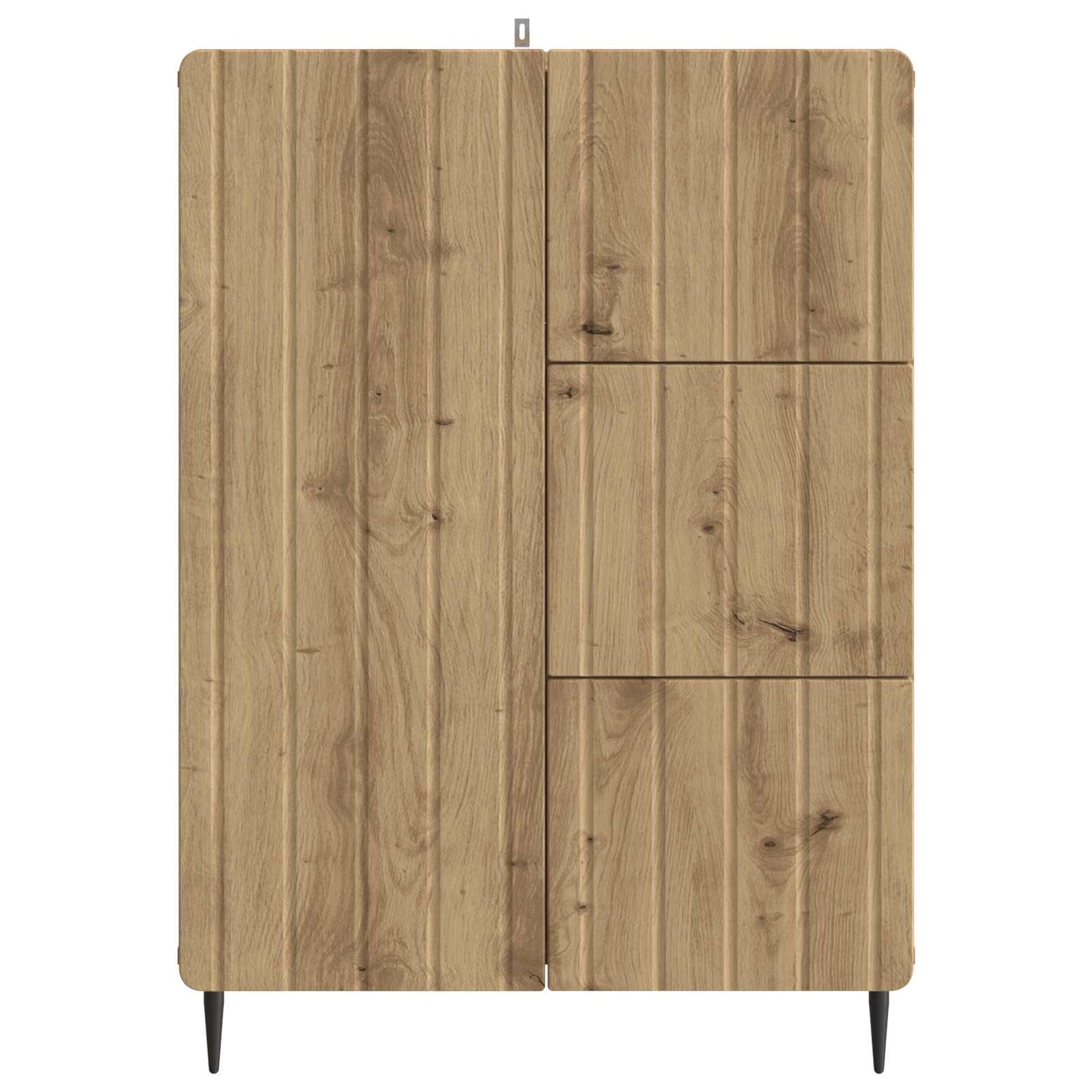 vidaXL Πλαϊνό γραφείο Artisan Δρυς 66 x 34,5 x 91,5 εκ