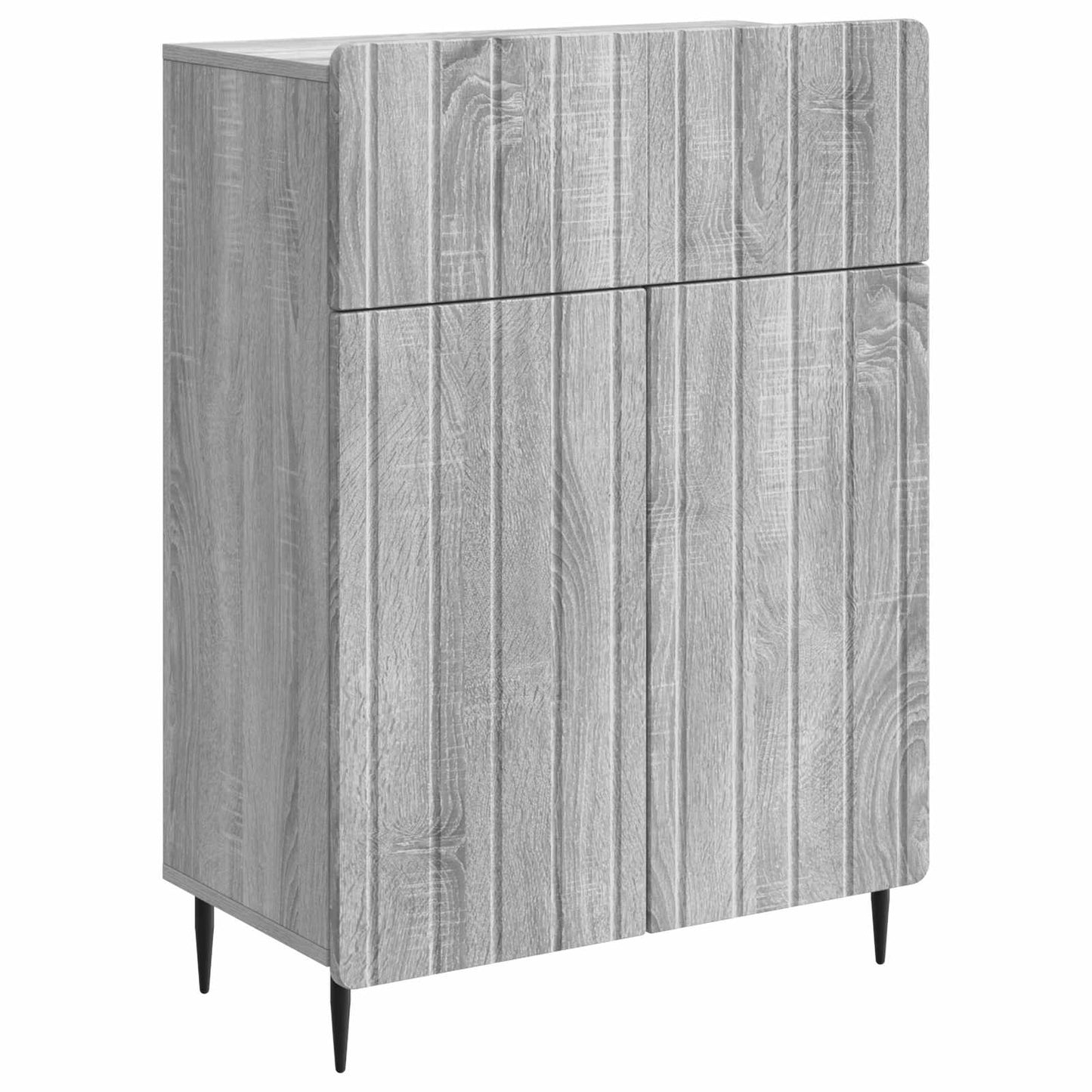 vidaXL Πλαϊνό γραφείο με συρτάρι Γκρι Sonoma 66 x 34,5 x 92 εκ.