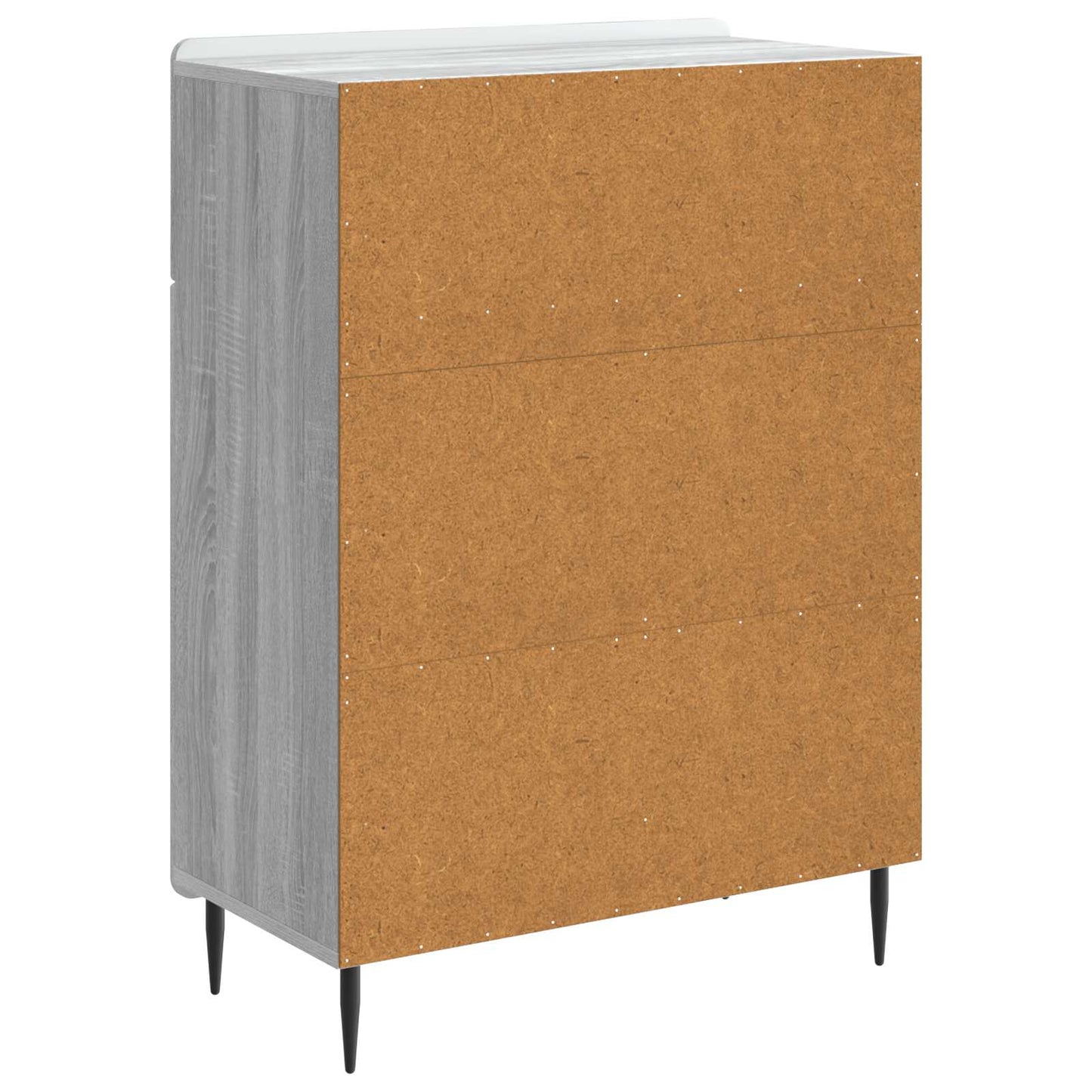 vidaXL Πλαϊνό γραφείο με συρτάρι Γκρι Sonoma 66 x 34,5 x 92 εκ.