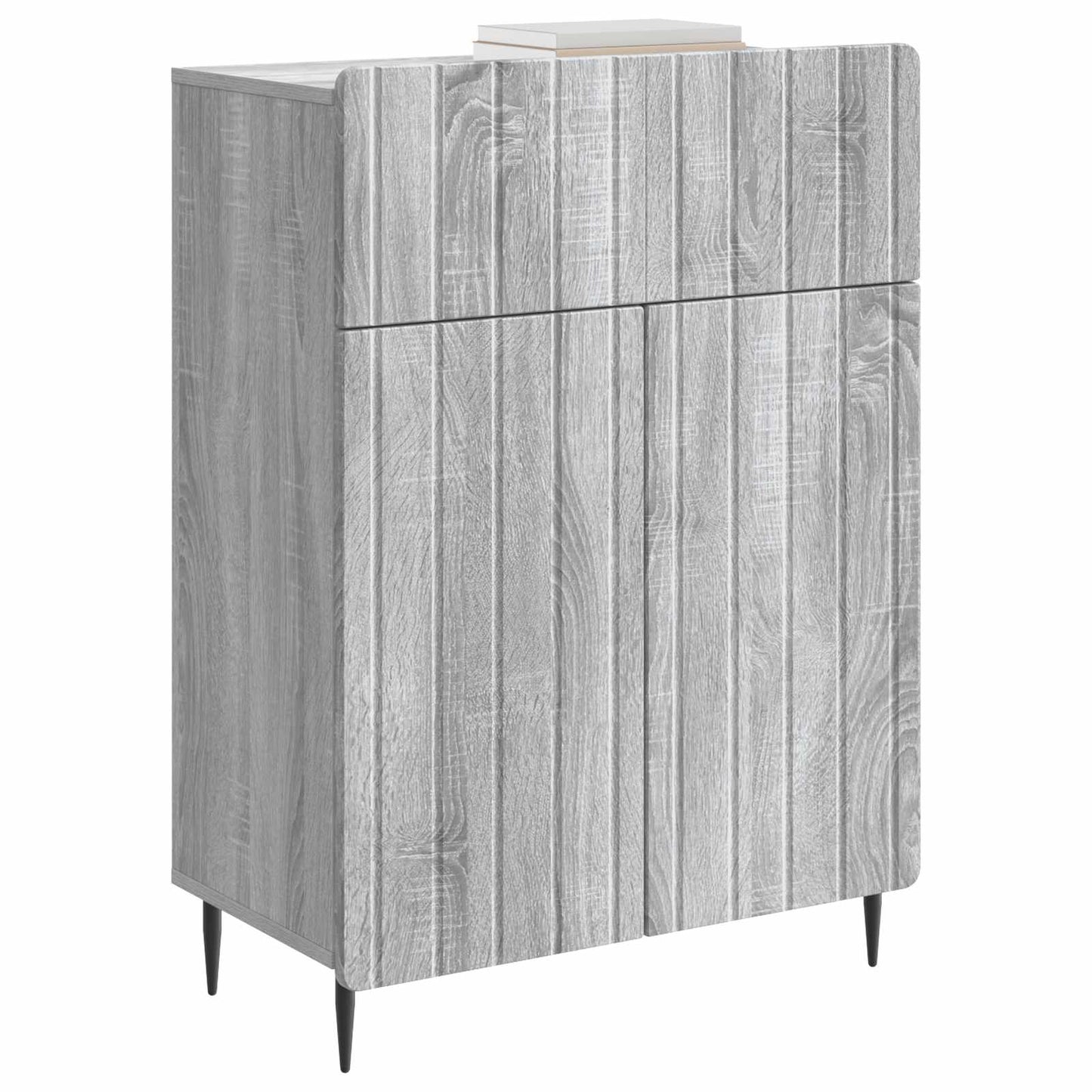 vidaXL Πλαϊνό γραφείο με συρτάρι Γκρι Sonoma 66 x 34,5 x 92 εκ.