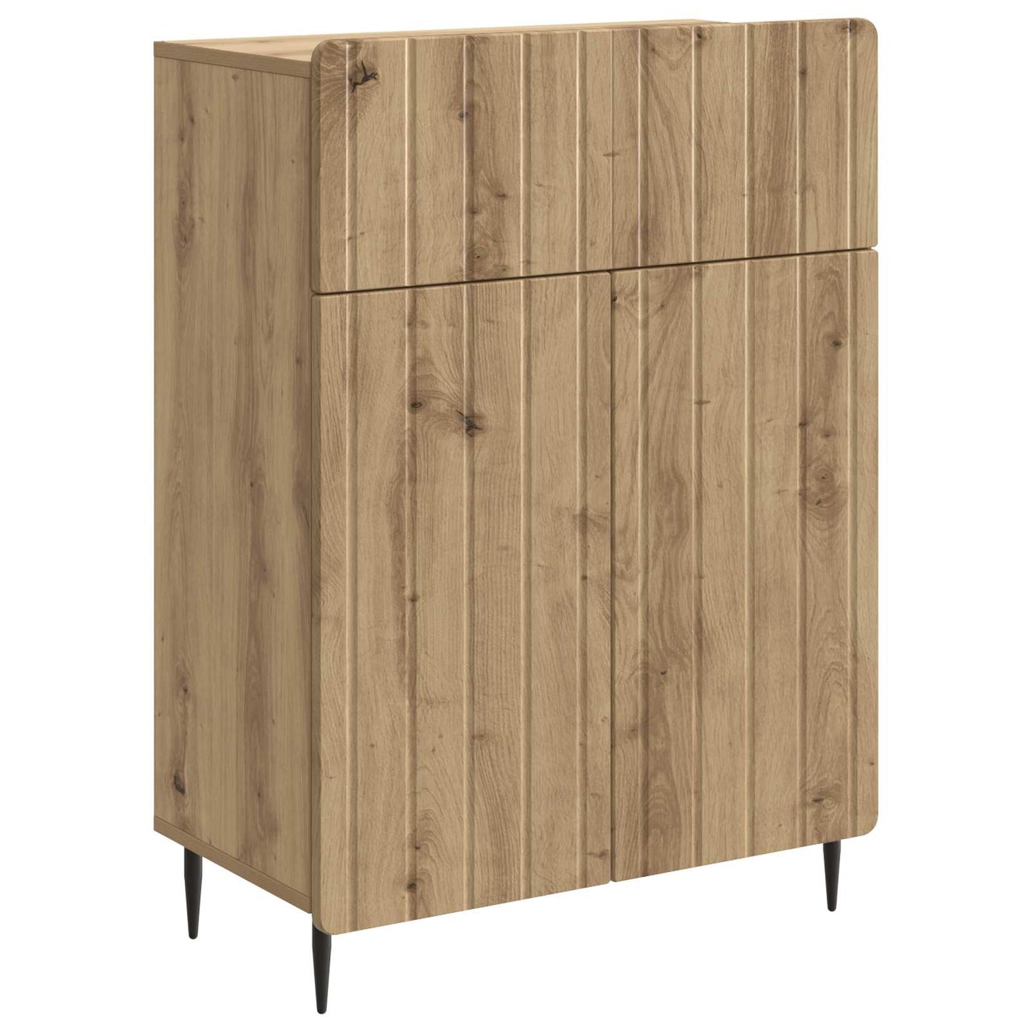vidaXL Πλαϊνό γραφείο Artisan Δρυς 66 x 34,5 x 92 εκ.