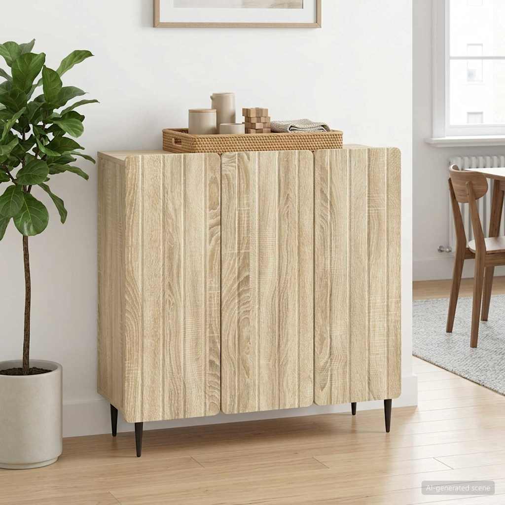 vidaXL Πλαϊνό γραφείο Sonoma Δρυς 89 x 34,5 x 82 εκ.