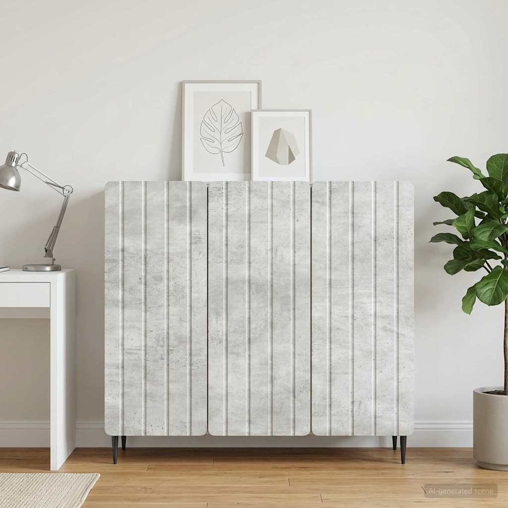 vidaXL Πλαϊνό γραφείο Γκρι Σκυροδέματος 89 x 34,5 x 82 εκ.
