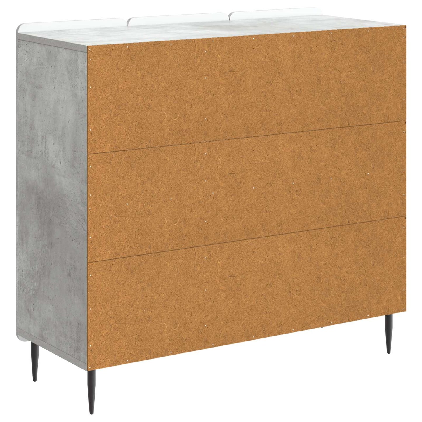 vidaXL Πλαϊνό γραφείο Γκρι Σκυροδέματος 89 x 34,5 x 82 εκ.