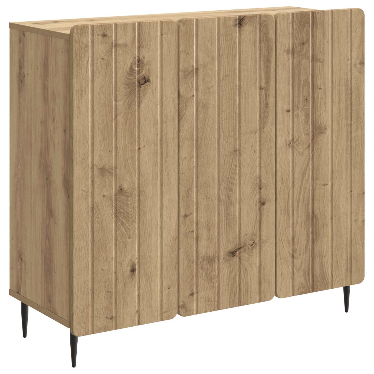 vidaXL Πλαϊνό γραφείο Artisan Δρυς 89 x 34,5 x 82 εκ.