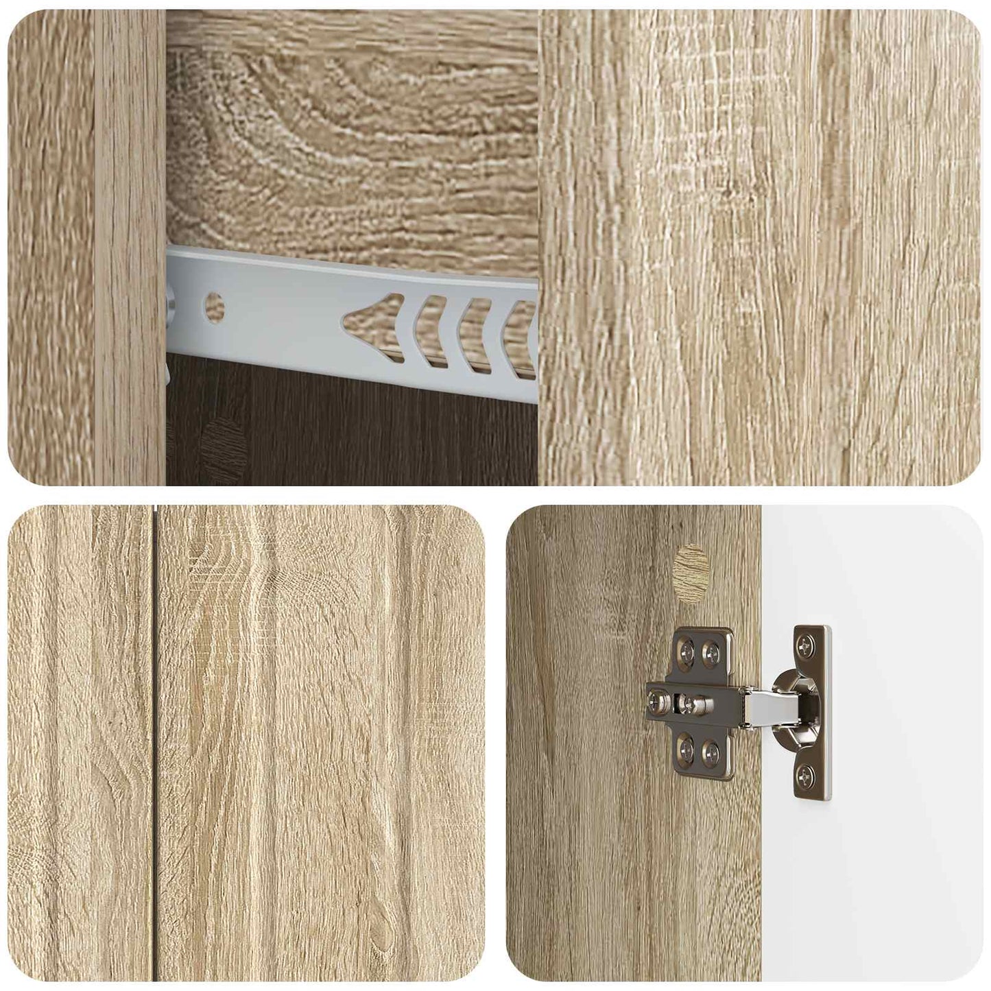 vidaXL Πλαϊνό γραφείο με συρτάρι Sonoma Δρυς 89 x 34,5 x 62 εκ.