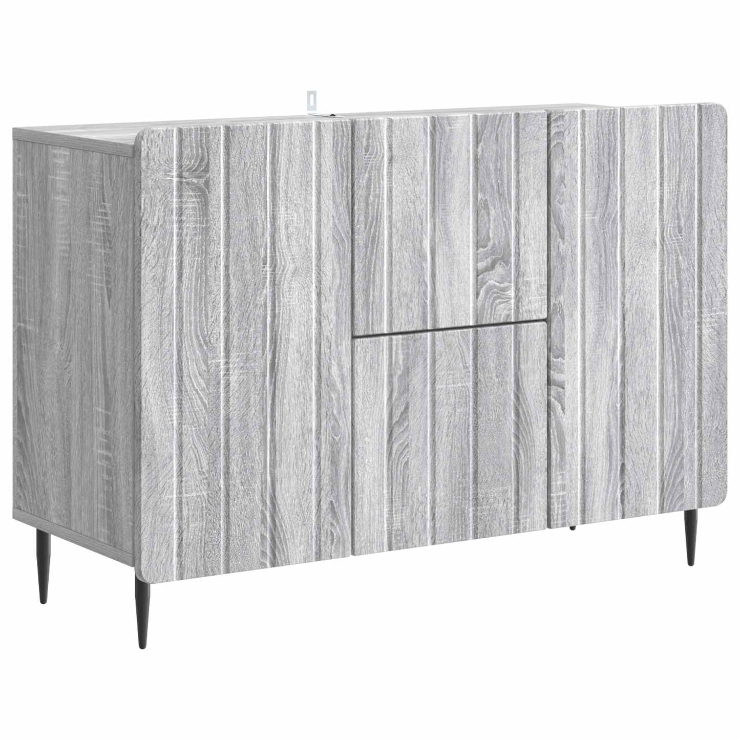 vidaXL Πλαϊνό γραφείο με συρτάρι Γκρι Sonoma 89 x 34,5 x 62 εκ.