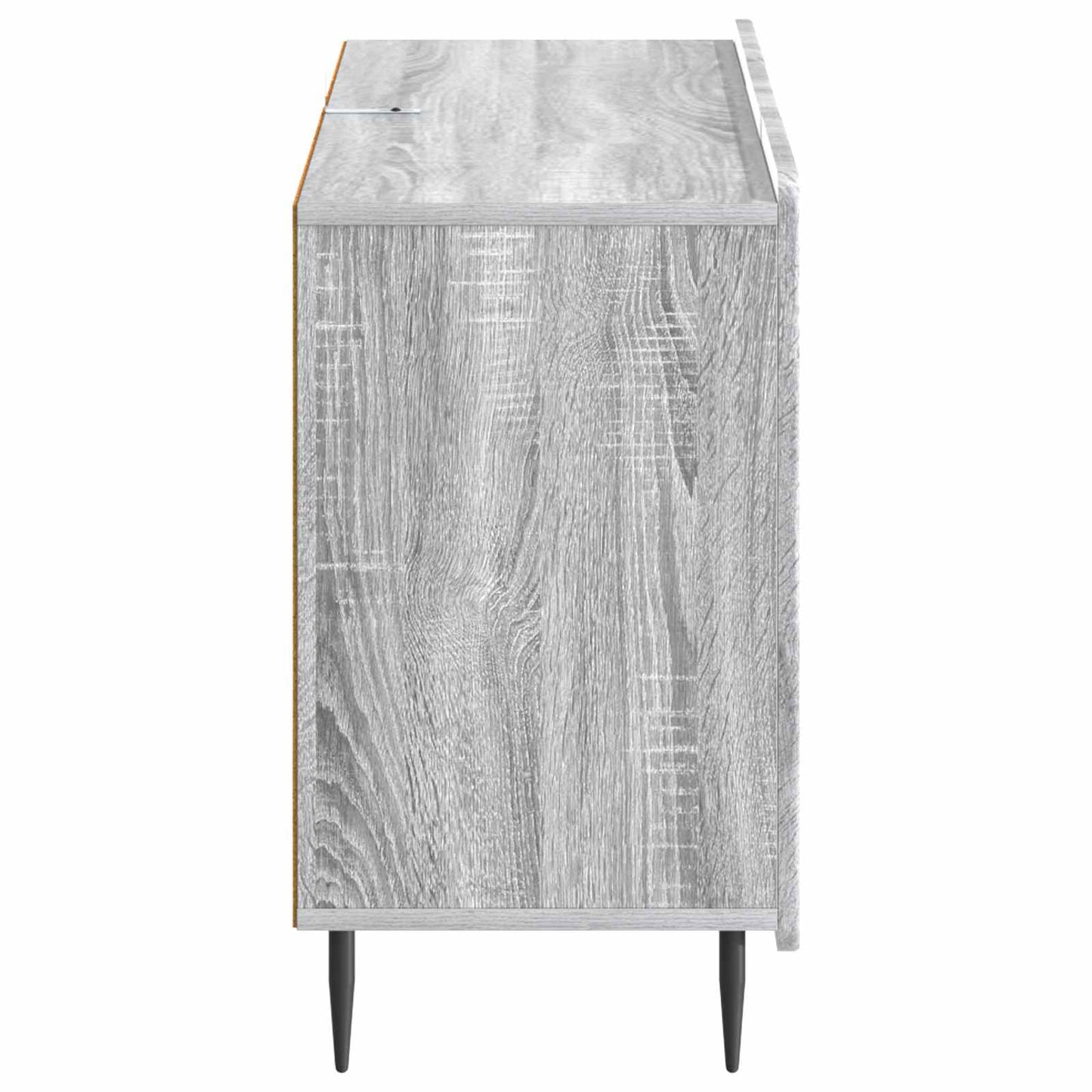 vidaXL Πλαϊνό γραφείο με συρτάρι Γκρι Sonoma 89 x 34,5 x 62 εκ.