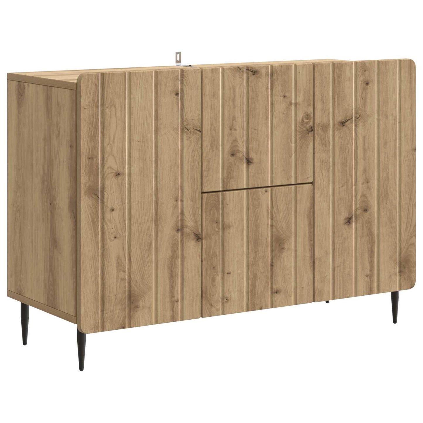 vidaXL Πλαϊνό γραφείο με συρτάρι Artisan Δρυς 89 x 34,5 x 62 εκ.