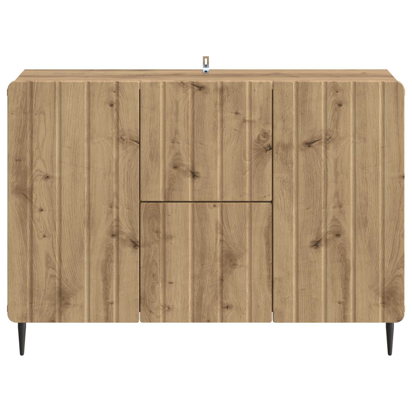 vidaXL Πλαϊνό γραφείο με συρτάρι Artisan Δρυς 89 x 34,5 x 62 εκ.