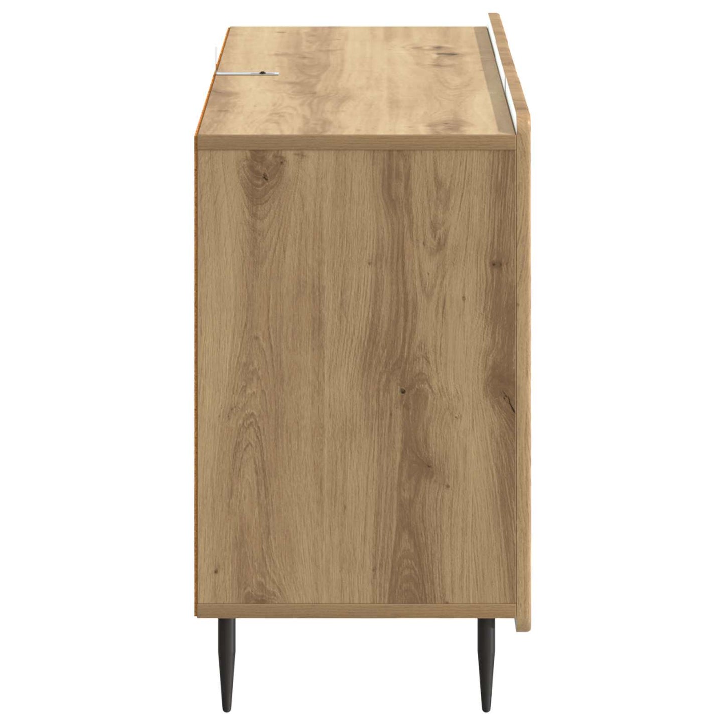 vidaXL Πλαϊνό γραφείο με συρτάρι Artisan Δρυς 89 x 34,5 x 62 εκ.