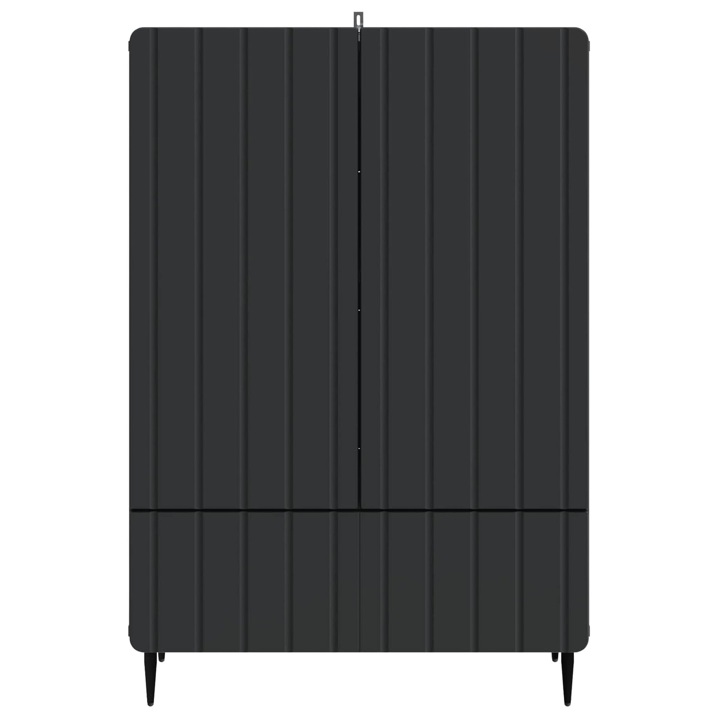vidaXL Πλαϊνό γραφείο Μαύρο 66 x 34,5 x 97 εκ. Επεξεργασμένο Ξύλο