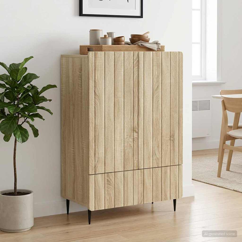vidaXL Πλαϊνό γραφείο Sonoma Δρυς 66 x 34,5 x 97 εκ.