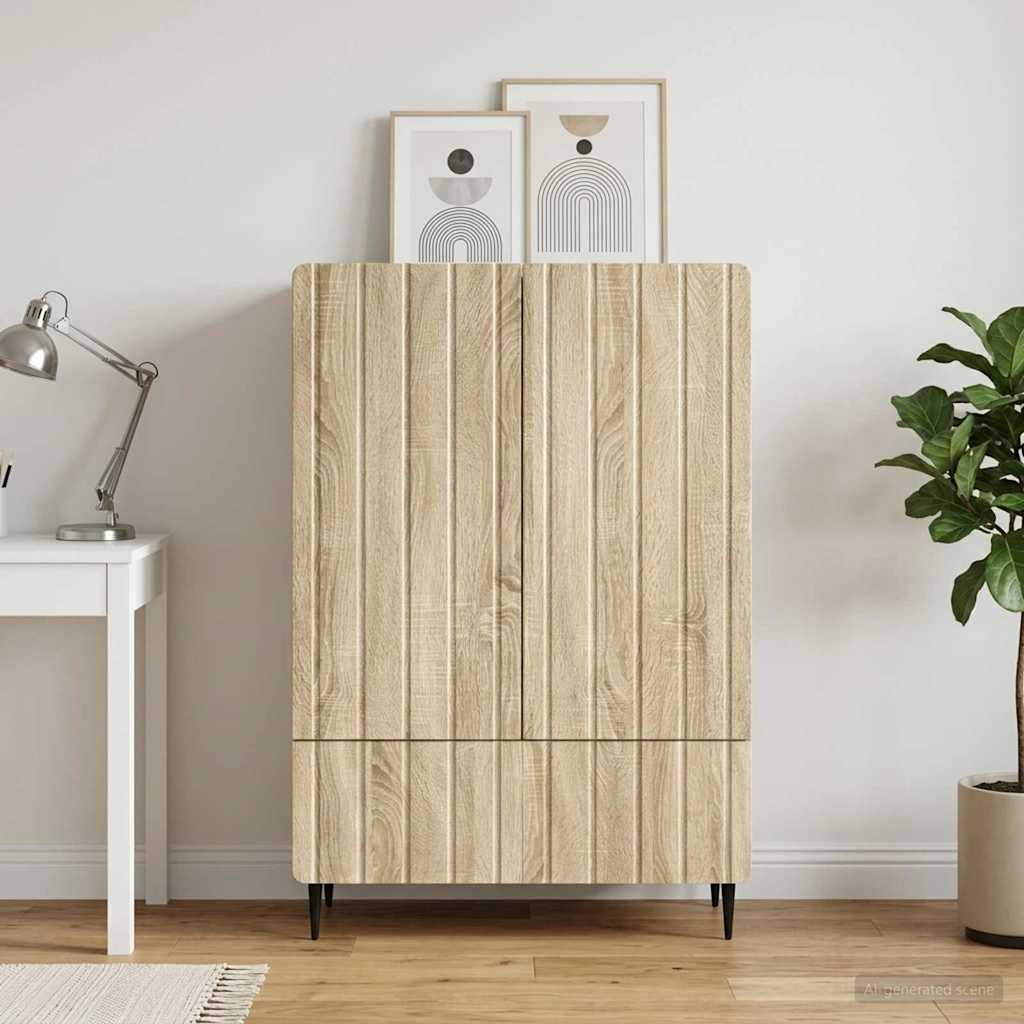 vidaXL Πλαϊνό γραφείο Sonoma Δρυς 66 x 34,5 x 97 εκ.