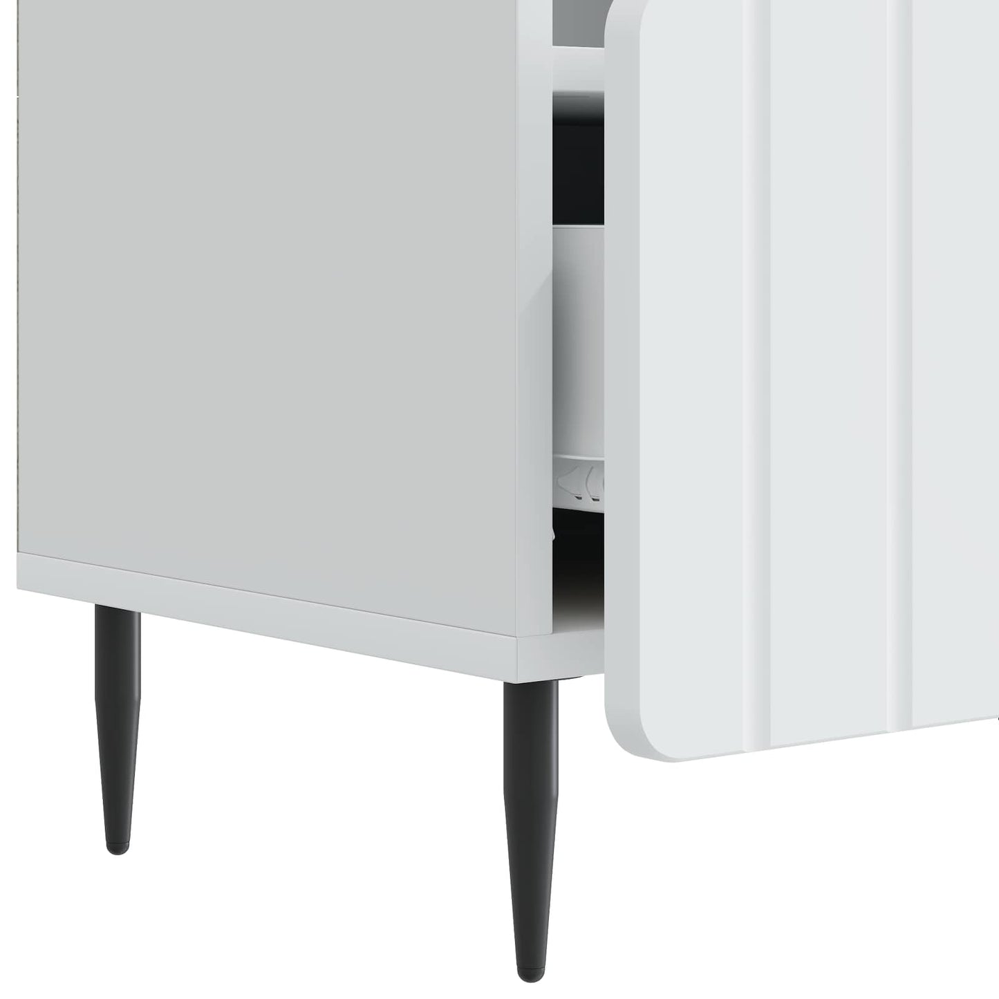 vidaXL Ντουλάπι TV Λευκό 102 x 34,5 x 50 εκ. Επεξεργασμένο Ξύλο