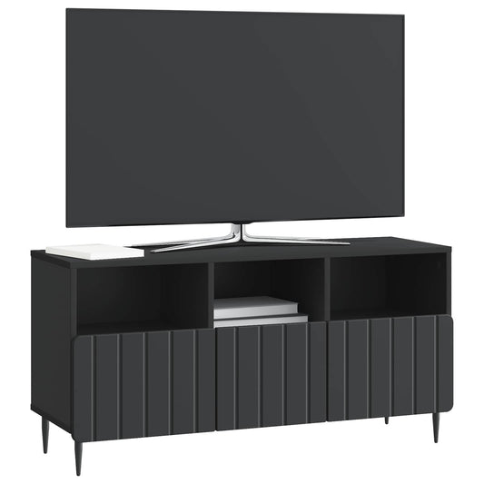 vidaXL Ντουλάπι TV Μαύρο 102 x 34,5 x 50 εκ. Επεξεργασμένο Ξύλο