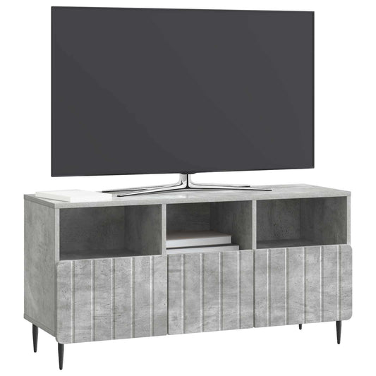 vidaXL Ντουλάπι TV με συρτάρι Γκρι Σκυροδέματος 102 x 34,5 x 50 εκ.