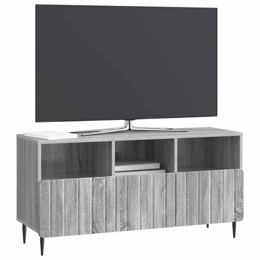 vidaXL Ντουλάπι TV Γκρι Sonoma 102 x 34,5 x 50 εκ. Επεξεργασμένο Ξύλο