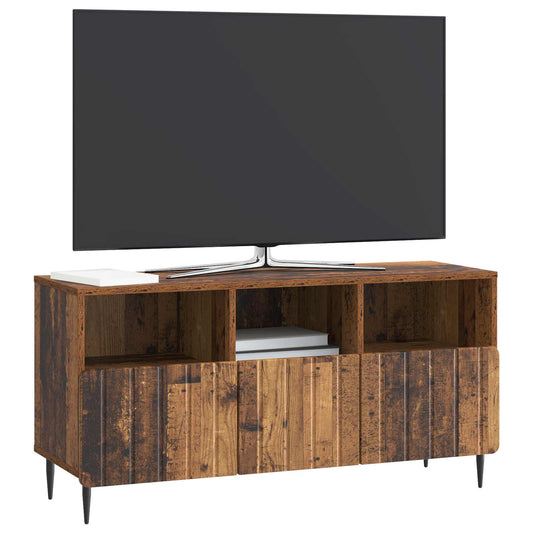 vidaXL Ντουλάπι TV με συρτάρι Παλαιωμένο ξύλο 102 x 34,5 x 50 εκ.