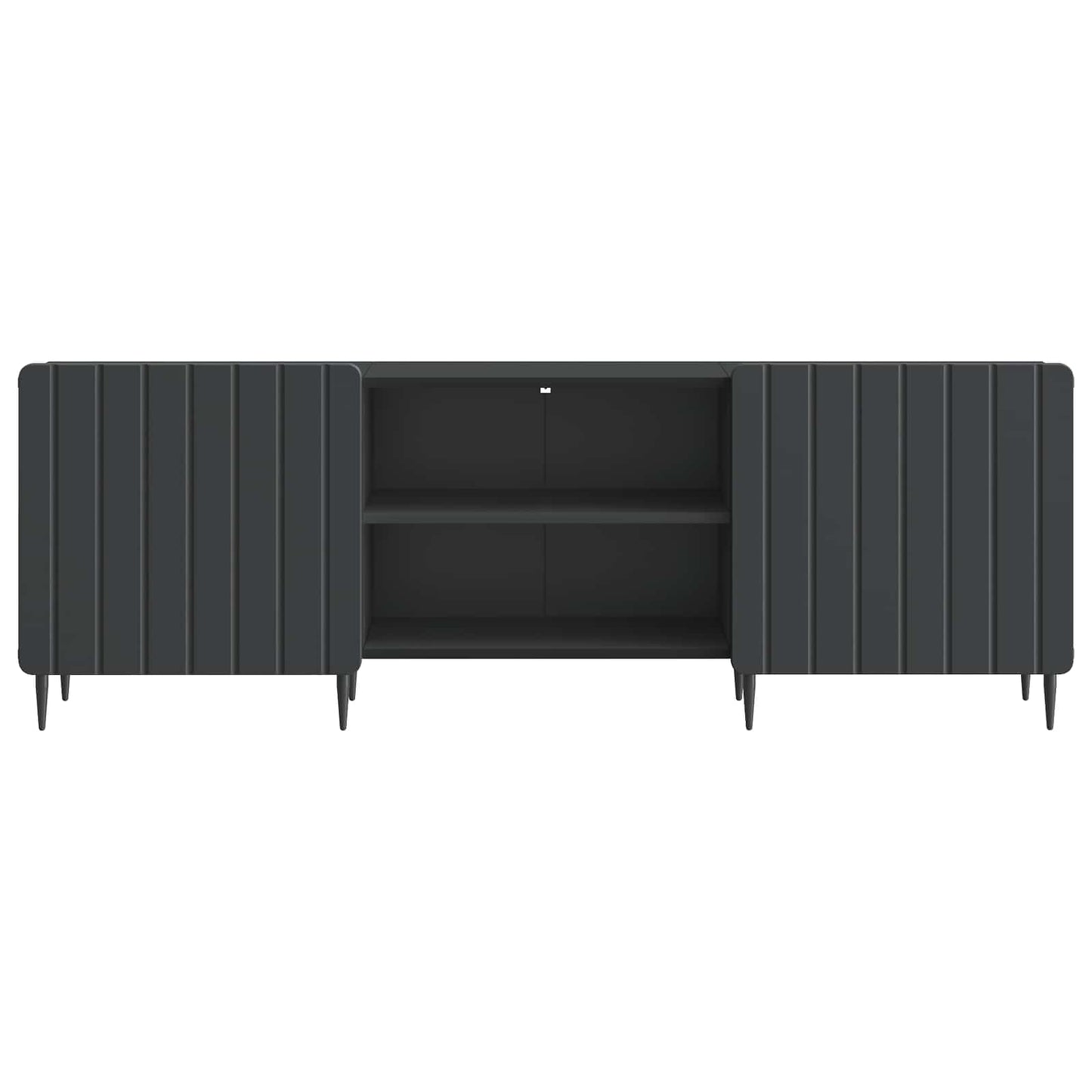 vidaXL Ντουλάπι TV Μαύρο 150 x 31 x 52 εκ. Επεξεργασμένο Ξύλο