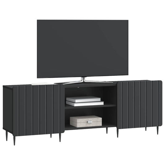 vidaXL Ντουλάπι TV Μαύρο 150 x 31 x 52 εκ. Επεξεργασμένο Ξύλο