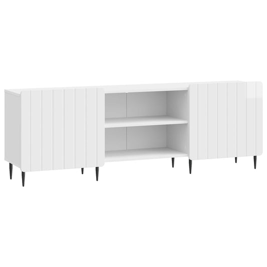 vidaXL Ντουλάπι TV Γυαλιστερό Λευκό 150 x 31 x 52 εκ.