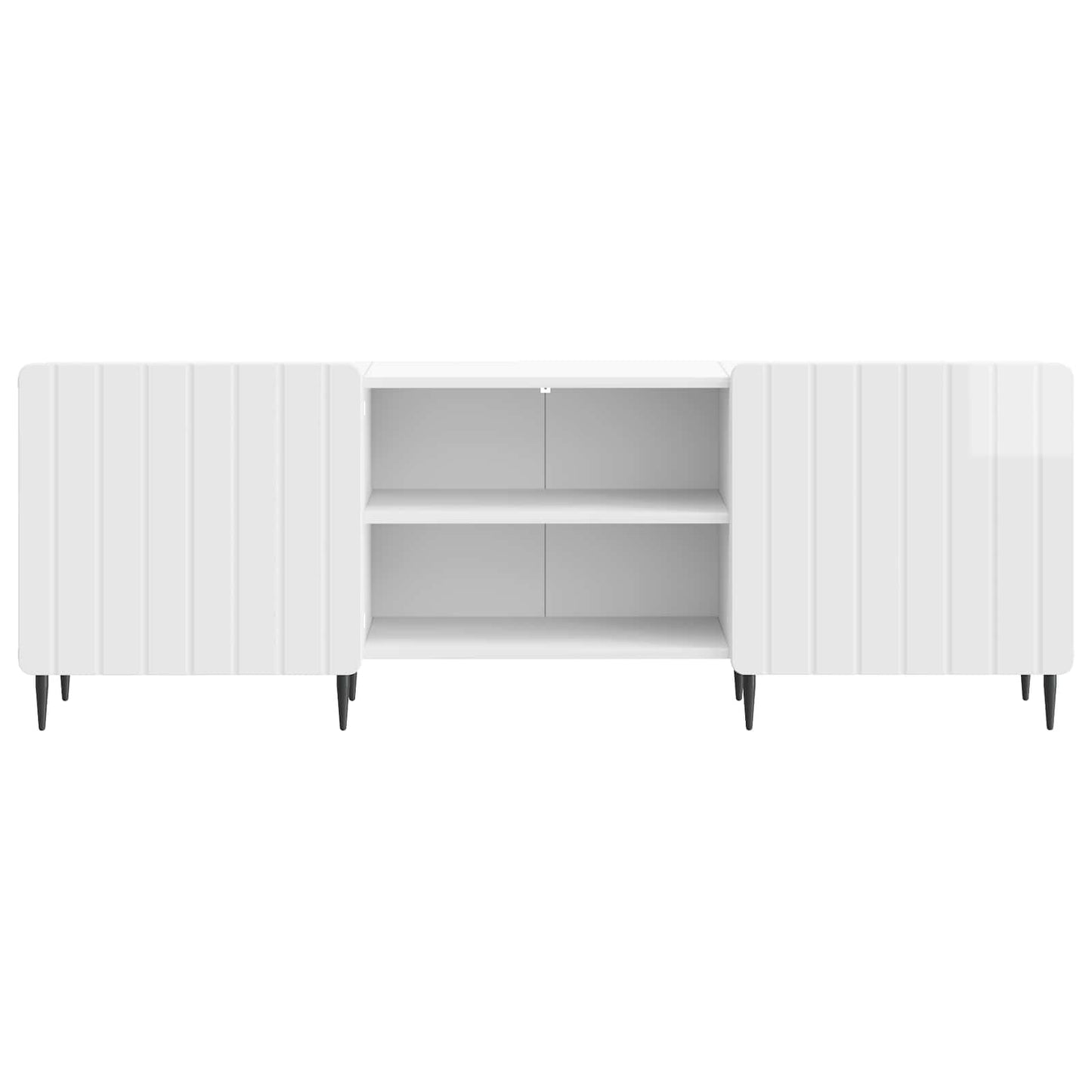 vidaXL Ντουλάπι TV Γυαλιστερό Λευκό 150 x 31 x 52 εκ.