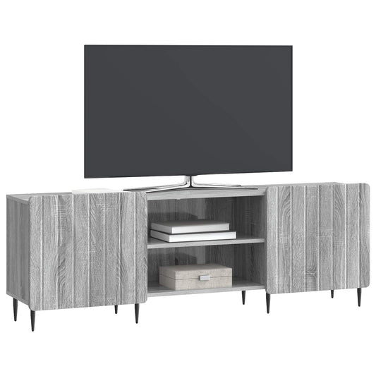 vidaXL Ντουλάπι TV Γκρι Sonoma 150 x 31 x 52 εκ. Επεξεργασμένο Ξύλο