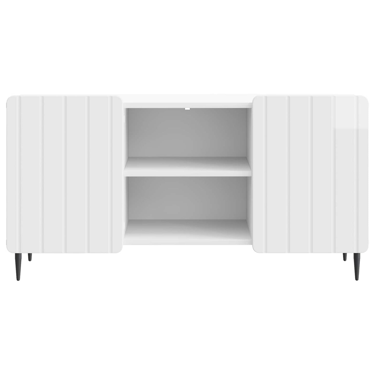 vidaXL Ντουλάπι TV Γυαλιστερό Λευκό 102 x 34,5 x 52 εκ