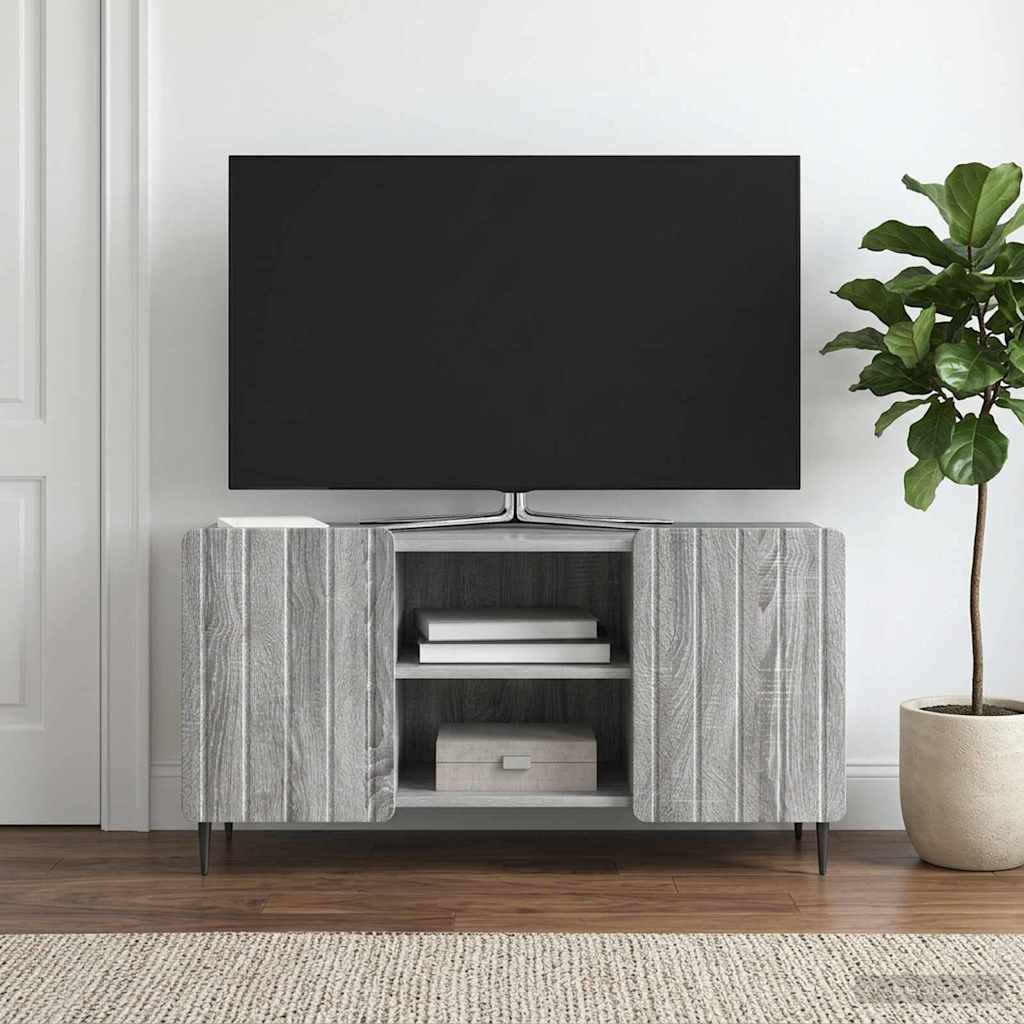 vidaXL Ντουλάπι TV 102 x 34,5 x 52 εκ Γκρι Sonoma Επεξεργασμένο Ξύλο