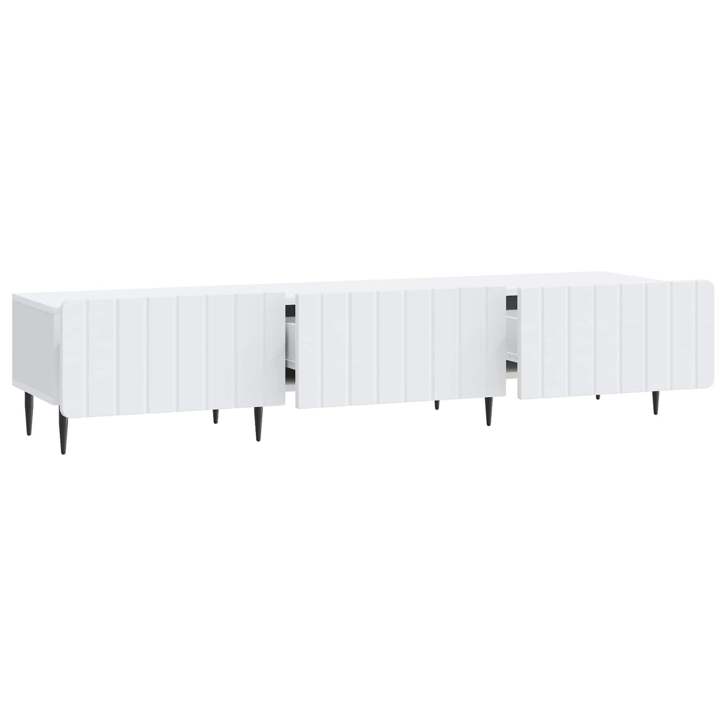 vidaXL Ντουλάπι TV Λευκό 147 x 34,5 x 32 εκ Επεξεργασμένο Ξύλο