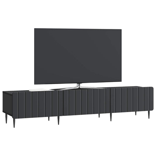 vidaXL Ντουλάπι TV Μαύρο 147 x 34,5 x 32 εκ Επεξεργασμένο Ξύλο