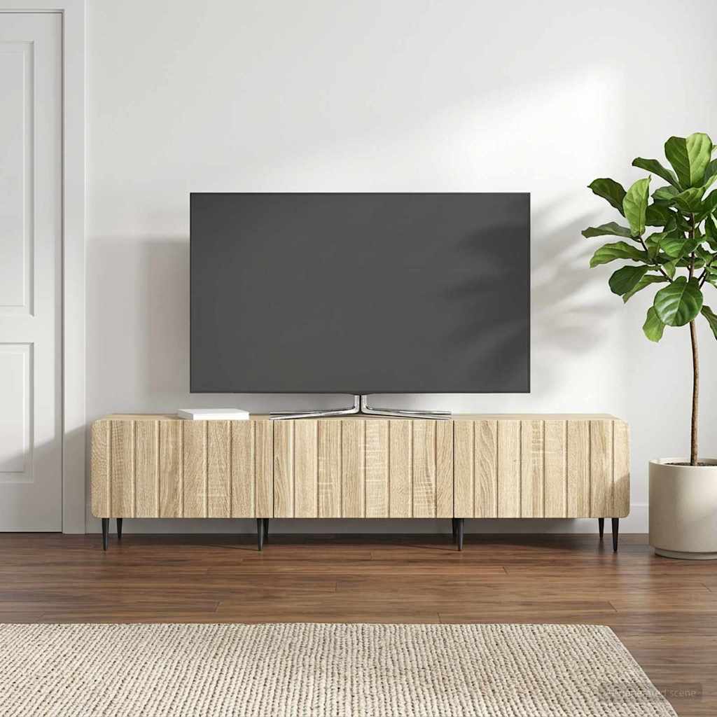 vidaXL Ντουλάπι TV 147 x 34,5 x 32 εκ Sonoma Δρυς Επεξεργασμένο Ξύλο