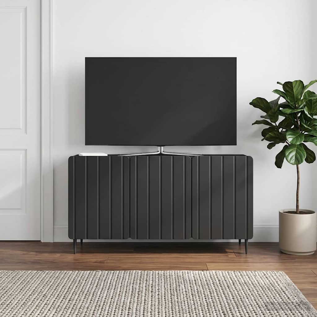 vidaXL Ντουλάπι TV 99 x 34,5 x 52 cm Μαύρο Επεξεργασμένο Ξύλο