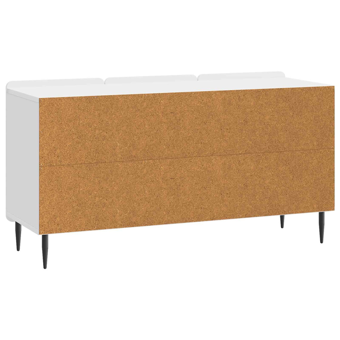 vidaXL Ντουλάπι TV Γυαλιστερό Λευκό 99 x 34,5 x 52 cm