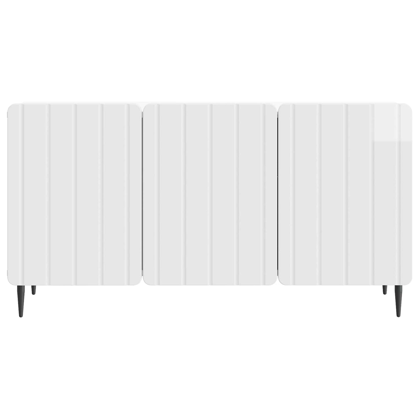 vidaXL Ντουλάπι TV Γυαλιστερό Λευκό 99 x 34,5 x 52 cm