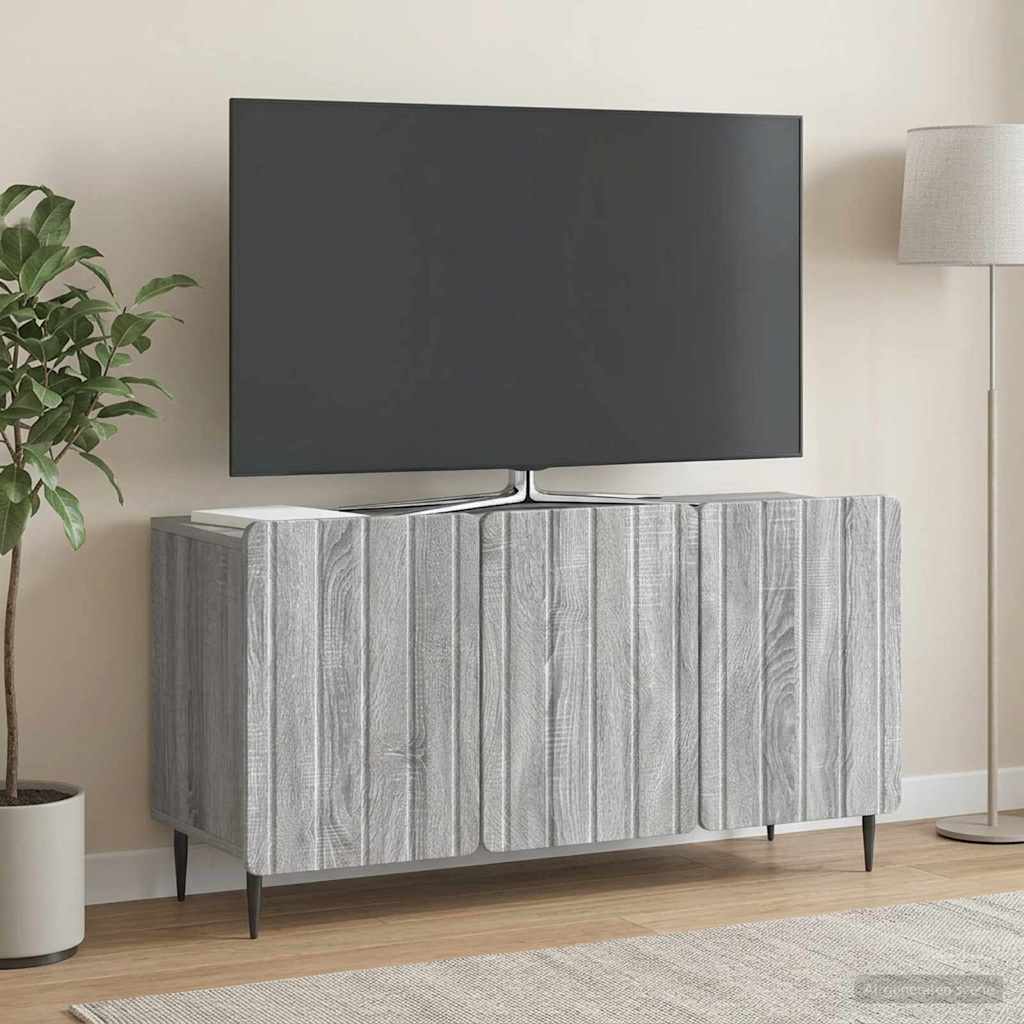 vidaXL Ντουλάπι TV 99 x 34,5 x 52 cm Γκρι Sonoma Επεξεργασμένο Ξύλο