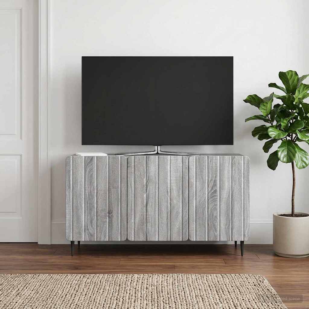 vidaXL Ντουλάπι TV 99 x 34,5 x 52 cm Γκρι Sonoma Επεξεργασμένο Ξύλο